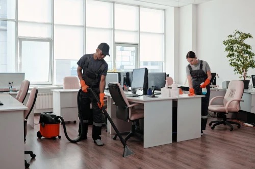 Image of cleaning staff by Master collector services
